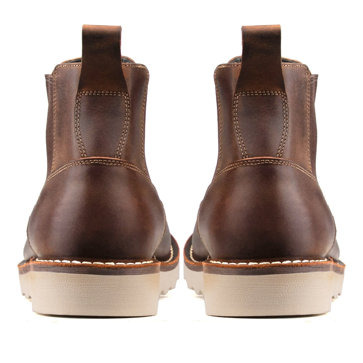 Akita Dog Chelsea Boot -luosjiet®boots - Crazy Horse Red Brown