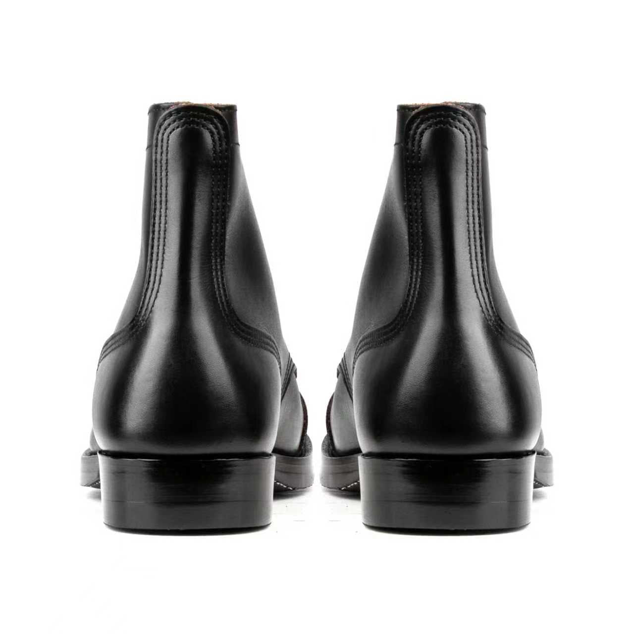 Munson Paratroop Boots P01 - luosjiet®boots MTO -  Black TeaCore (Hand Dyed) Oiled Nubuck