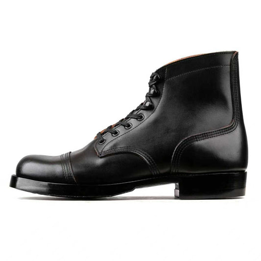Munson Paratroop Boots P01 - luosjiet®boots MTO -  Black TeaCore (Hand Dyed) Oiled Nubuck