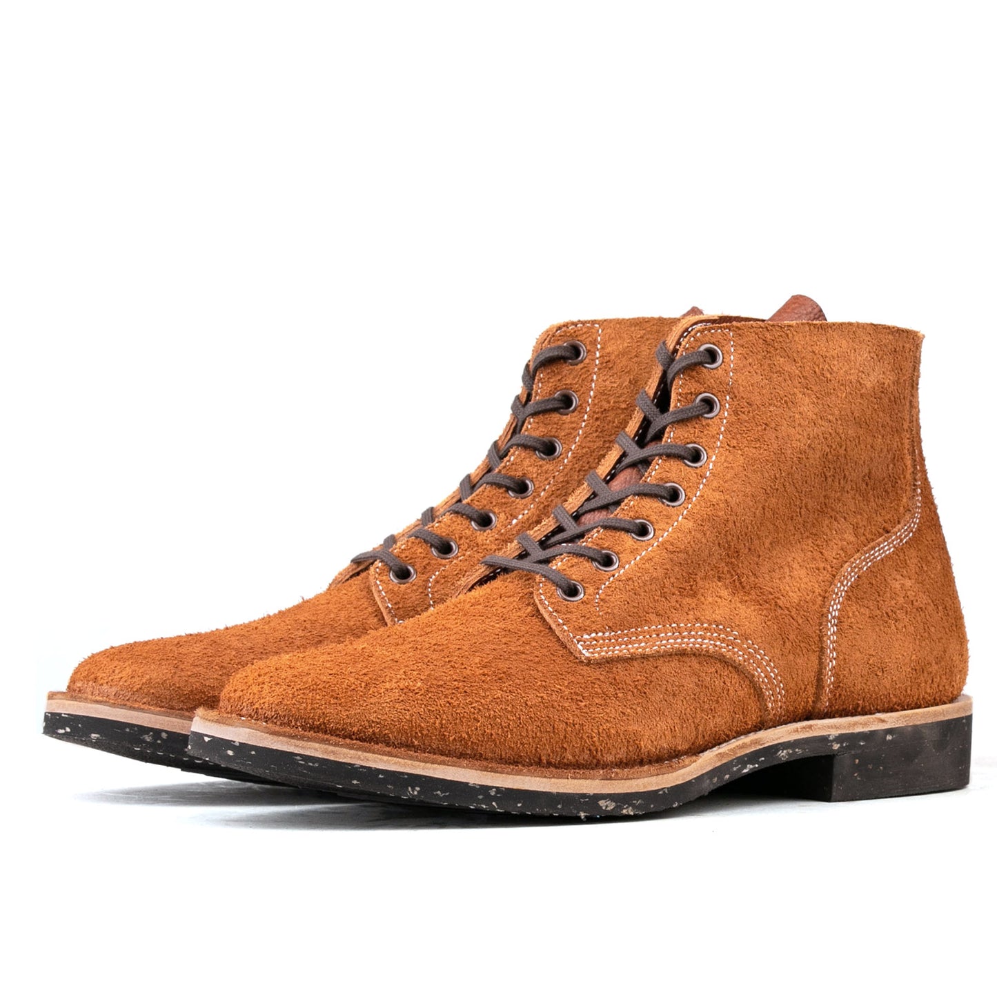T.G.Escape Boondoker Boot - luosjiet®boots - Yellow Brown Oiled  Cowhide Reverse(Long hair)