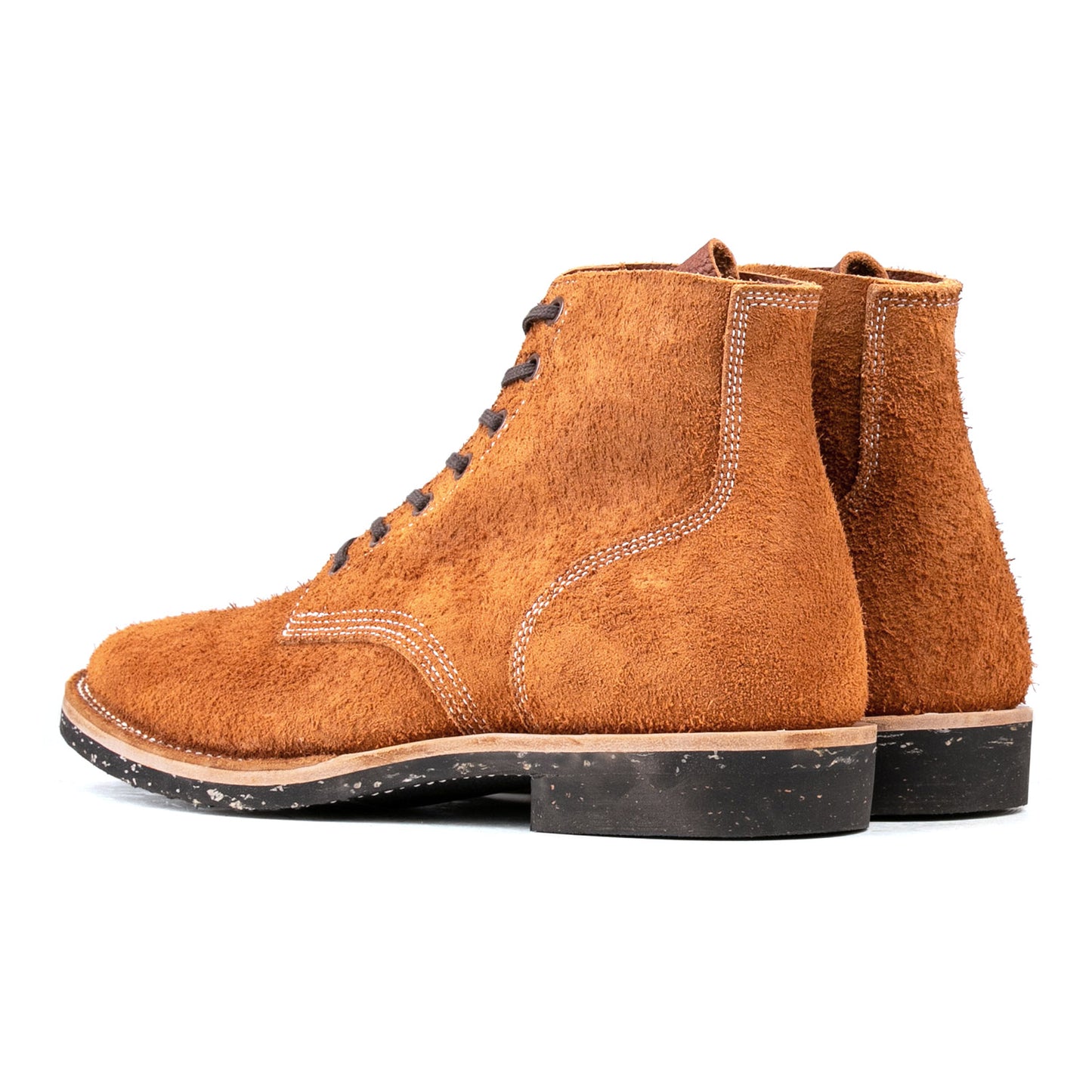 T.G.Escape Boondoker Boot - luosjiet®boots - Yellow Brown Oiled  Cowhide Reverse(Long hair)