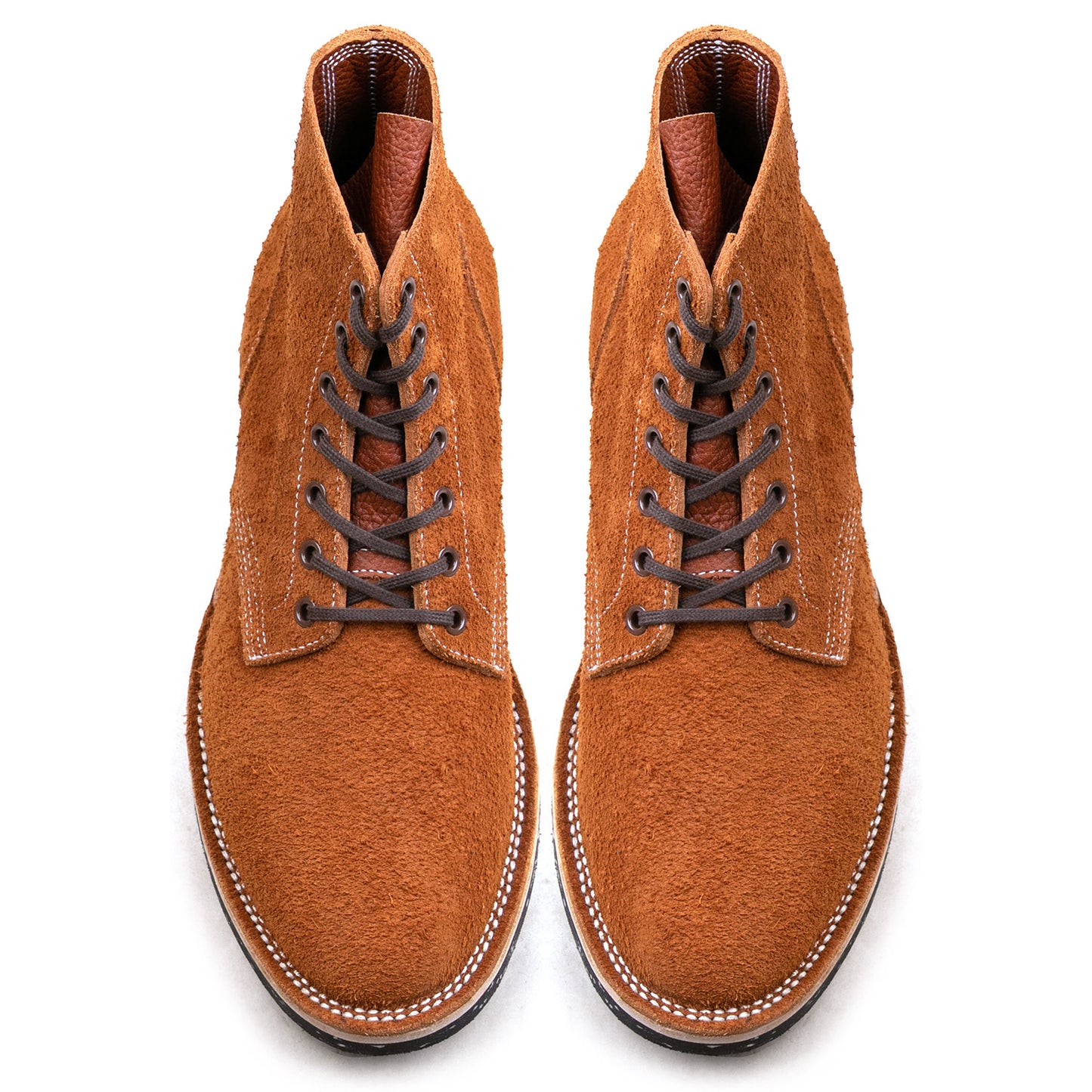 T.G.Escape Boondoker Boot - luosjiet®boots - Yellow Brown Oiled  Cowhide Reverse(Long hair)