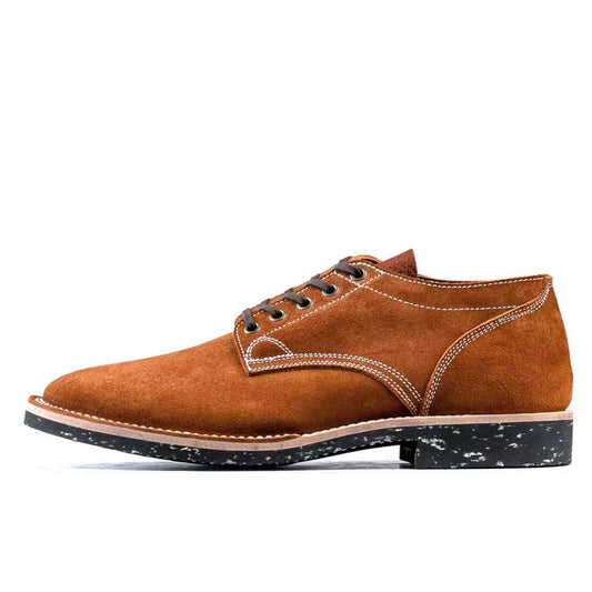 T.G.Escape Boondoker Shoes - luosjiet®boots - Yellow Brown Oiled  Cowhide Reverse(Short Hair)