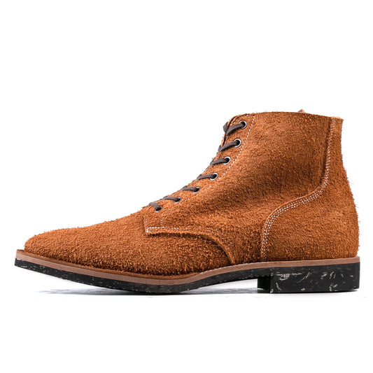 T.G.Escape Boondoker Boot - luosjiet®boots - Yellow Brown Oiled  Cowhide Reverse(Long hair)