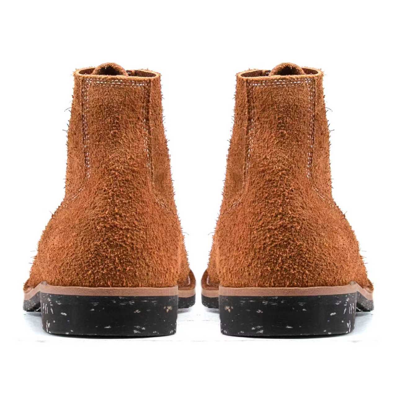 T.G.Escape Boondoker Boot - luosjiet®boots - Yellow Brown Oiled  Cowhide Reverse(Long hair)