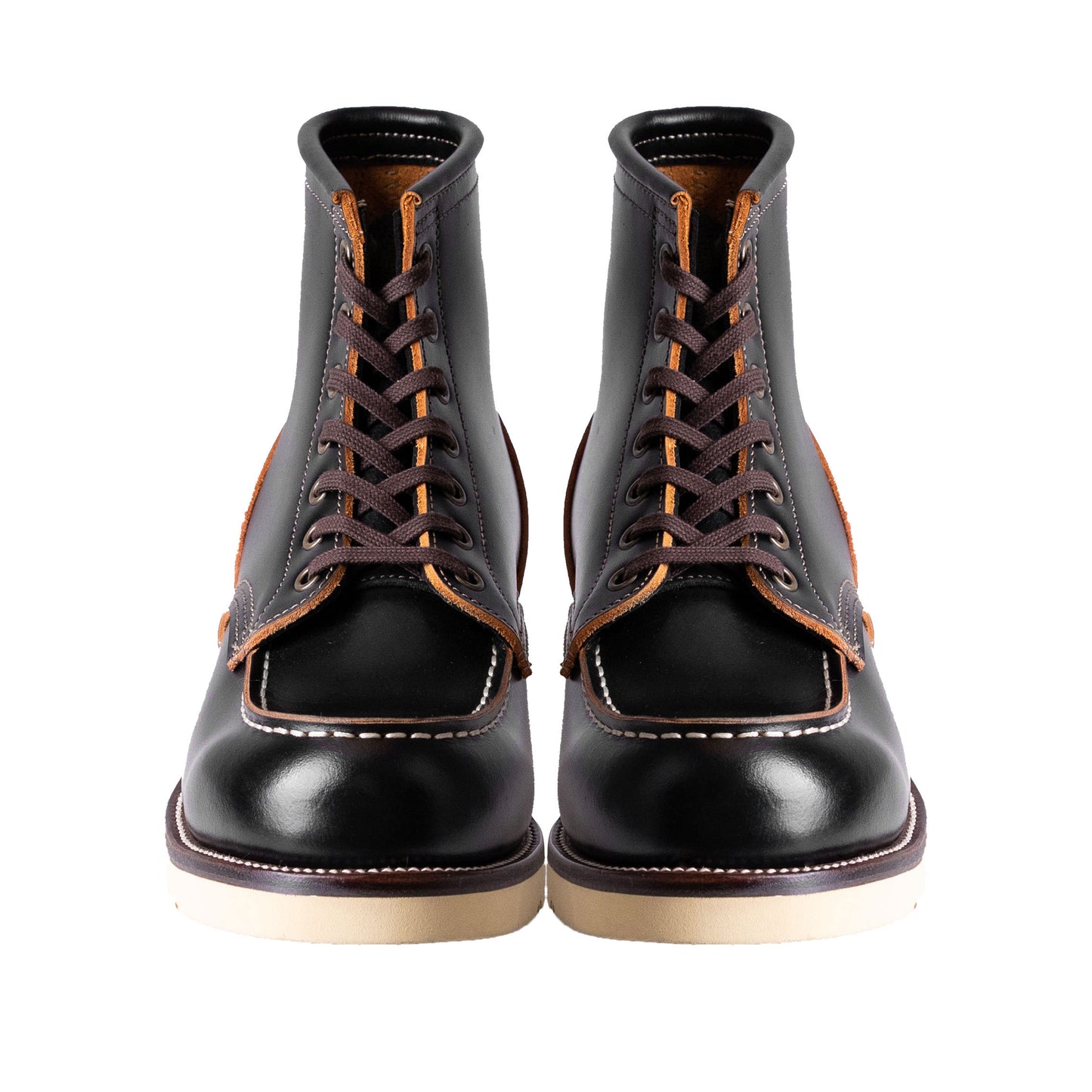 City MocToe Boot -luosjiet®boots - Black TeaCore OTA Cowhide
