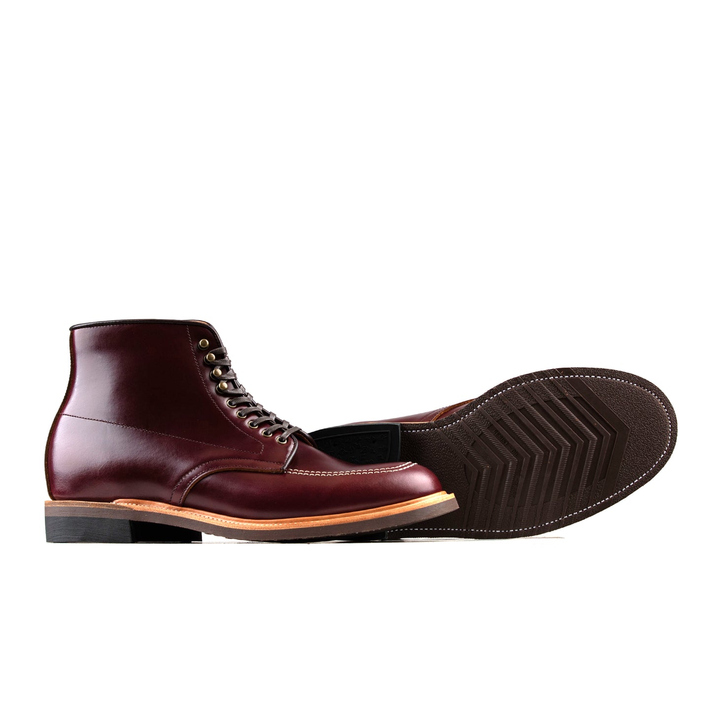 Indiana Jones MocToe Boot -luosjiet®boots -  Wine TeaCore OTA Cowhide