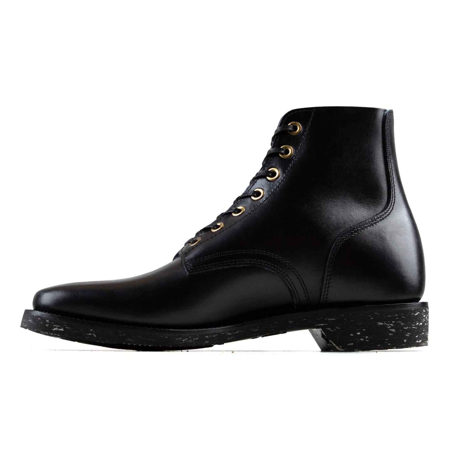 M1944 Boondoker Boot - luosjiet®boots -  Black Hand Dyed Oiled Nubuck+Brass Eyelets
