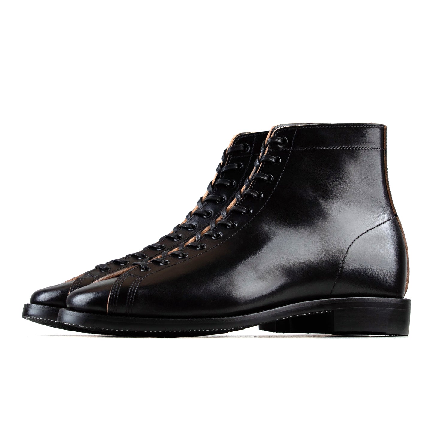 Boxing Boot - luosjiet®boots -  Black TeaCore (Hand Dyed) Oiled Nubuck1
