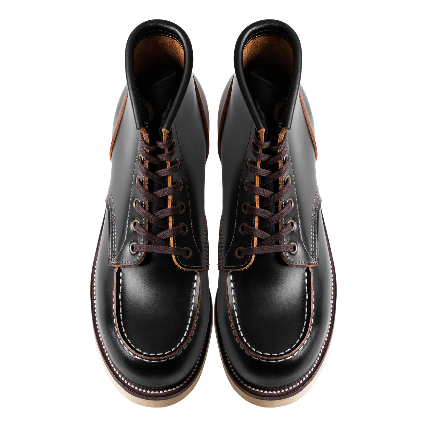 City MocToe Boot -luosjiet®boots - Black TeaCore OTA Cowhide
