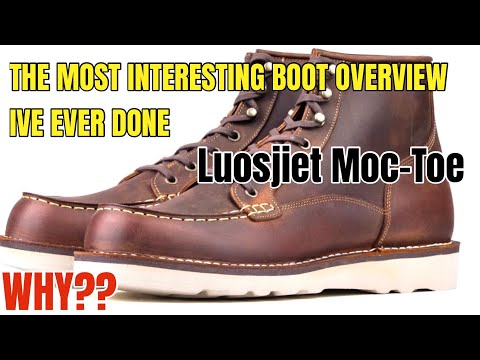 Akita Dog MocToe Boot -luosjiet®boots - Crazy Horse Red Brown